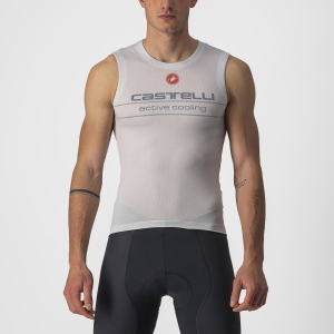 CASTELLI ACTIVE COOLING SLEEVELESS SILVER GREY