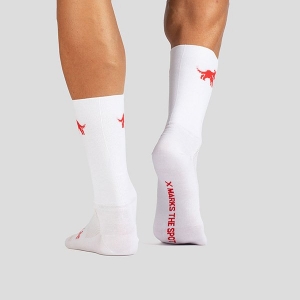 BURGH HUNGRY DEVIL SOCK - WHITE - Click for more info