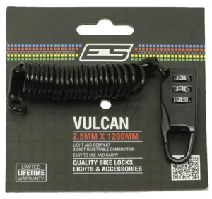 ES VULCAN COMBO LOCK CABLE (2.5 X 1200MM)