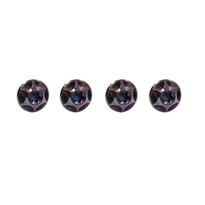 TITANIUM CAGE BOLTS ROYAL PURPLE ANO (PACK OF 4)